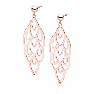 Cercei argint lungi rose gold Boho DiAmanti Z1690ERG-DIA (Argint 925‰ 4,3 g.)